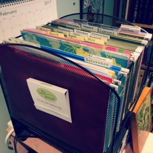 Photo of my tickler file