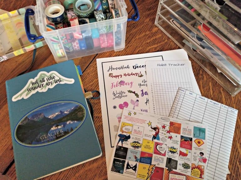 Getting ready to plan February in my Bullet Journal - Redhead Paper