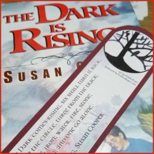 A Redhead Paper bookmark with The Dark Is Rising by Susan Cooper (downloads)